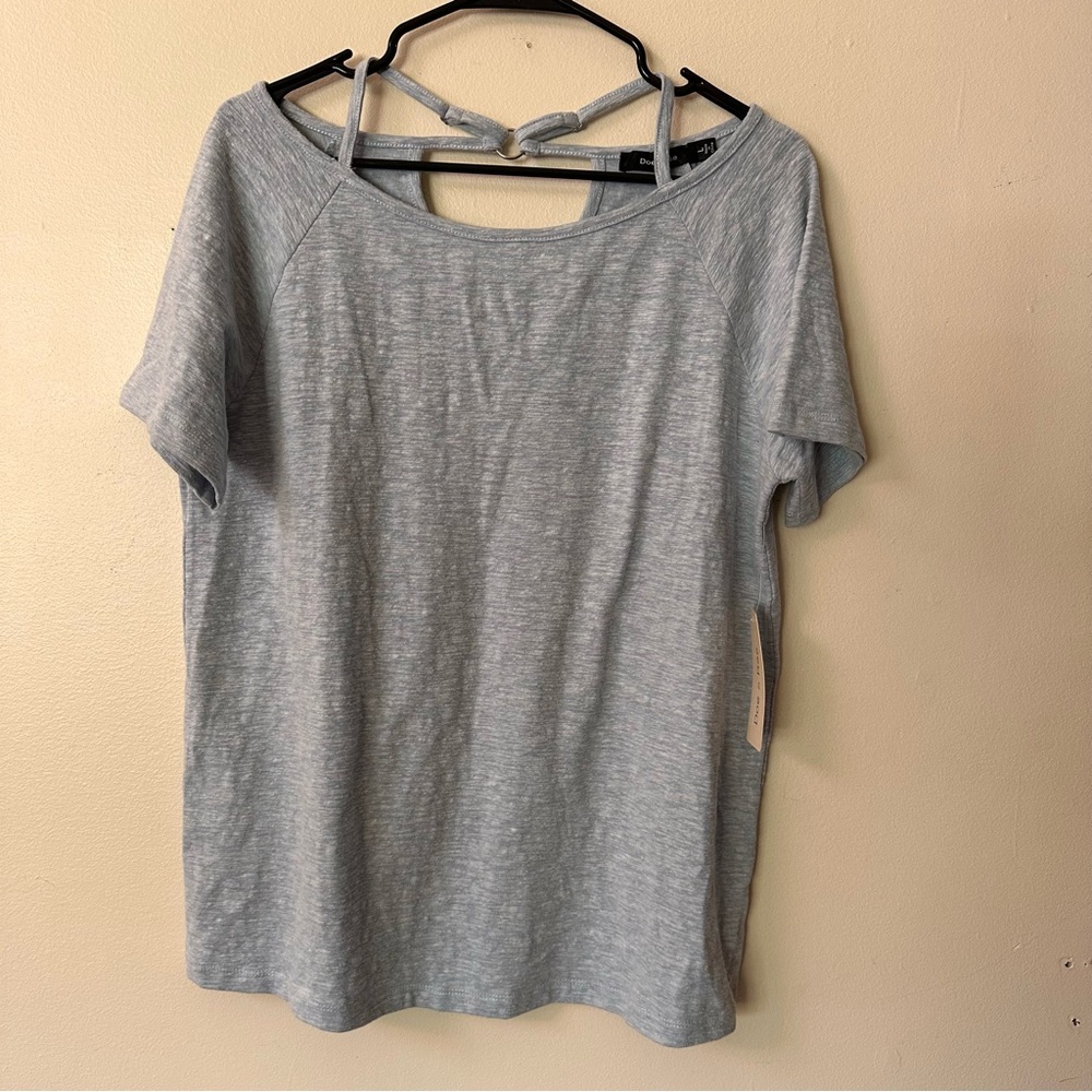 NWT Doe & Rae Pale Blue Top